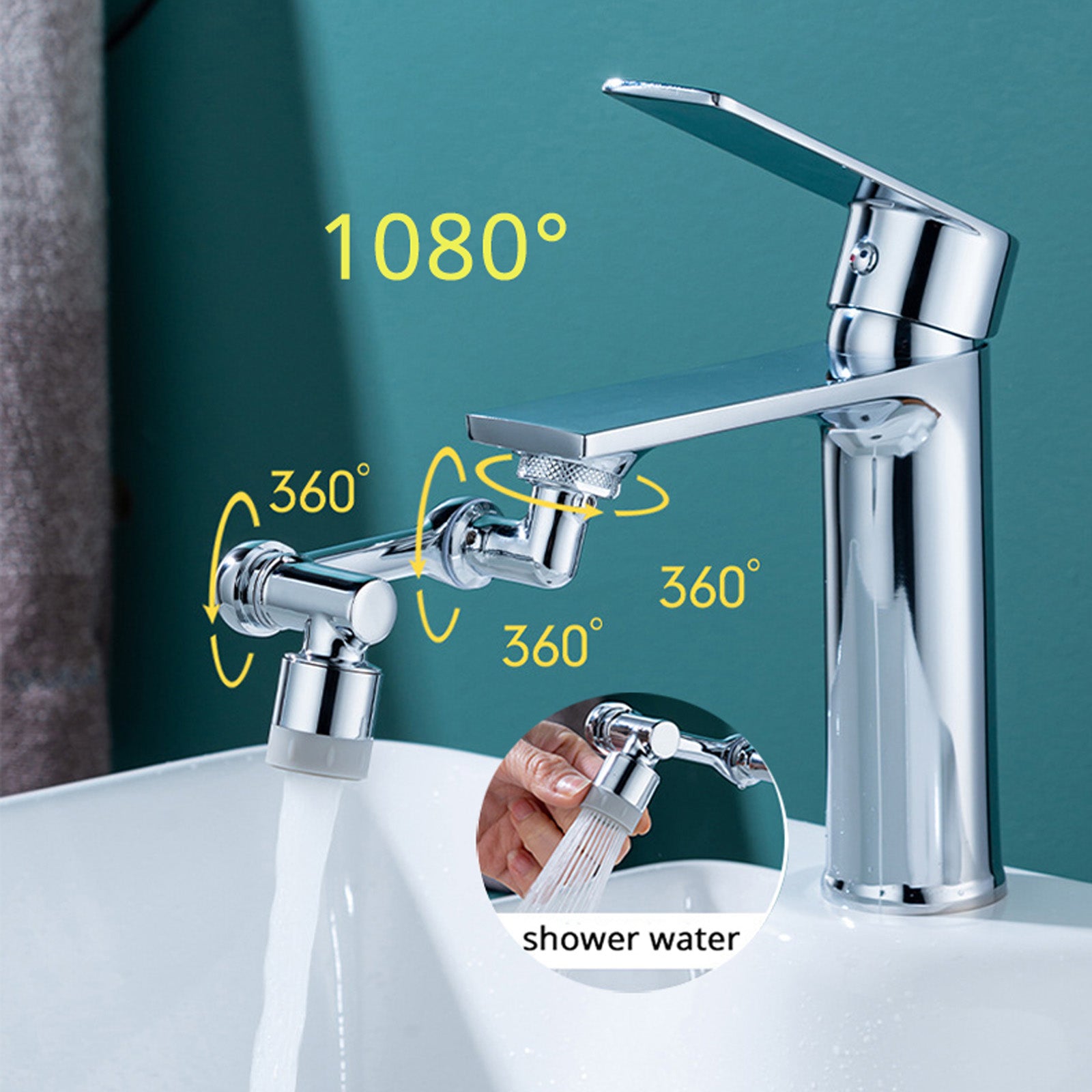 Universal 1080 Swivel Faucet Aerator Multifunction.