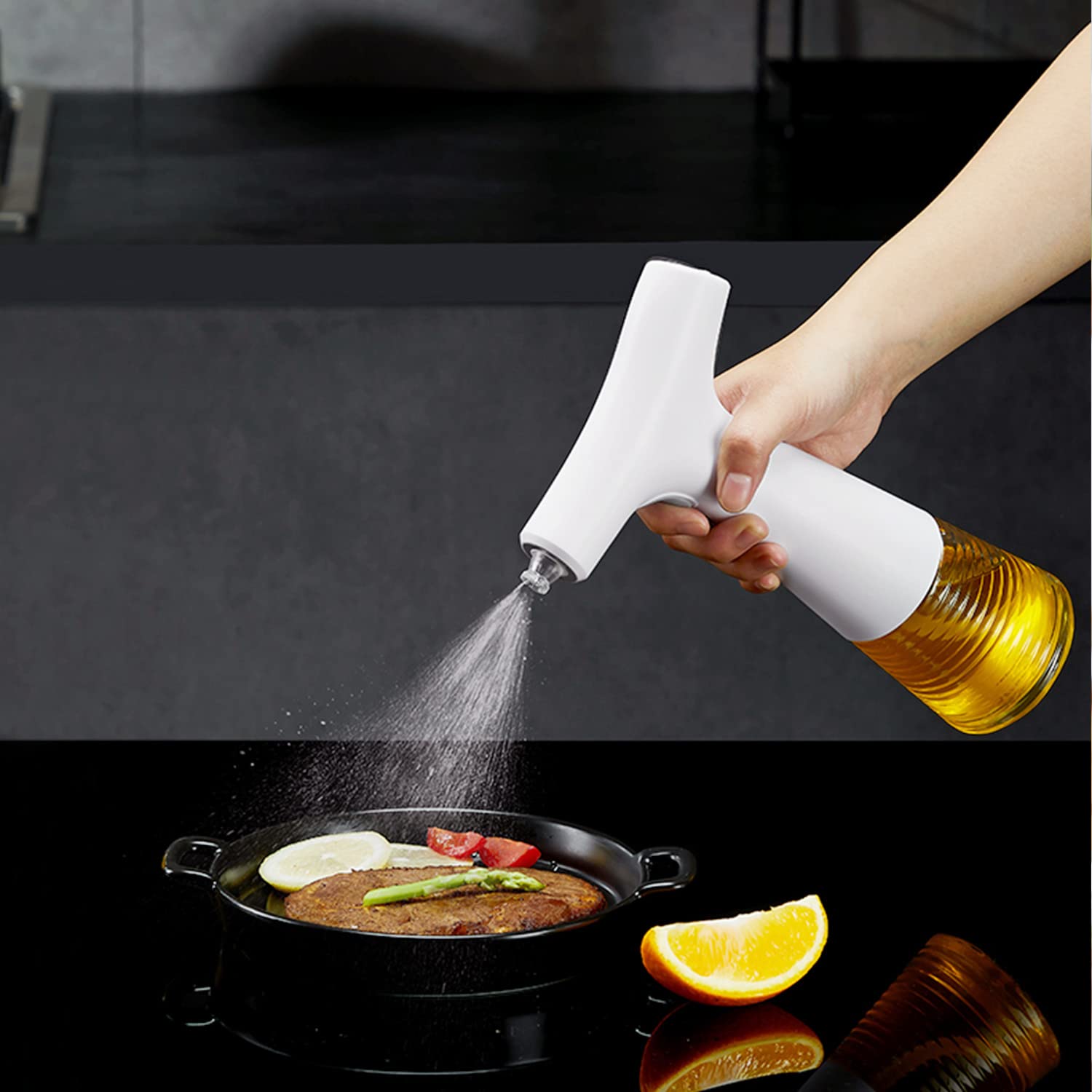 Electric Spray Oil Bottle Kitchen Oil Atomization Watering Can Barbecue Containment Portable Spray Columnar Household